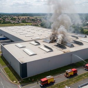 Désenfumage actionné suite incendie